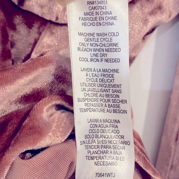 Wayf velvet bodysuit long sleeves Size XS - Picture 6 of 9